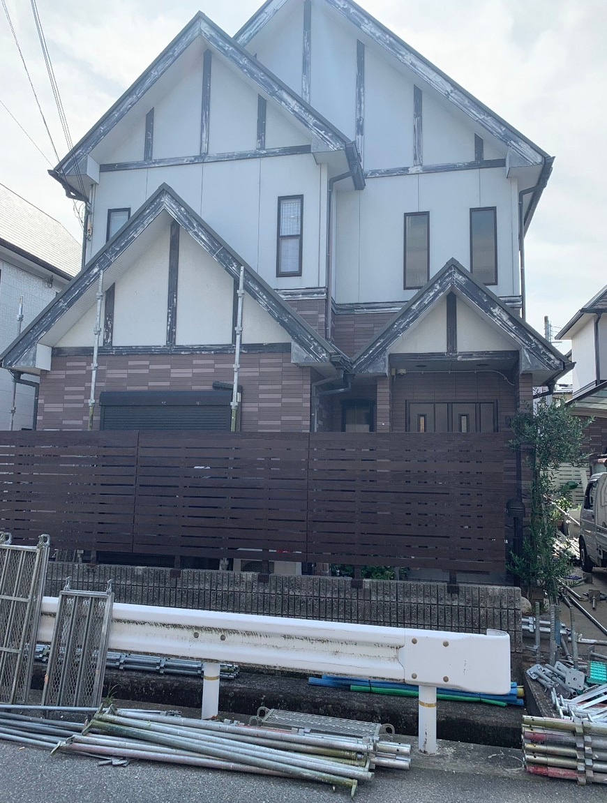姫路市にて外壁塗装・屋根塗装・付帯部塗装の施工前写真